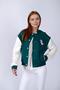 Lona Women's 100% Cotton Sweatshirt, Emerald Green - 2