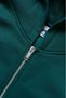 Green Boxy Crop Men's Jacket Zip Hoodie - 3