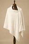 Premium Shoulder Shawl Poncho with Snap Fasteners - Beige - 6