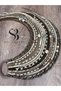 16-Piece Set of 50 cm Platinum, Light Ash Blonde, and Dark Ash Blonde Rasta Hair Ties with Elastic Bands. - 5