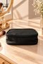 Black 4 Compartment Makeup Bag Cosmetic Makeup Suitcase Set| Care Travel Makeup Cosmetic Organizer - 2