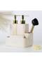 Marble Two-Fluid Sponge Holder Ecru - 2
