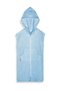 Blue Hooded Unisex Bathrobe - 4