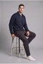 Cotton Regular Fit Polo Collar Thick Fabric Sweatshirt H1833Ax26Au - 5