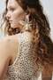 Sleeveless crochet-look dress - 4