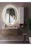 Oval bathroom mirror with LED backlight and touch control 60 x 40 cm - 5