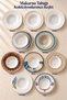 Lavender Single-Piece Porcelain Deep Pasta Plate, Risotto and Salad Serving Plate, 27 cm - 6