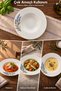 Lavender Single-Piece Porcelain Deep Pasta Plate, Risotto and Salad Serving Plate, 27 cm - 5