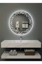 50cm Frameless Bathroom Mirror with 3-Level LED Front Light, Wall Mirror, Makeup Mirror - 4