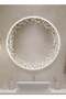 50cm Frameless Bathroom Mirror with 3-Level LED Front Light, Wall Mirror, Makeup Mirror