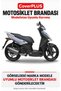Kymco Agility City 200 i Motorcycle Cover (BLACK-RED STRIPES) Motorcycle Cover, Motorcycle Tent, Motorcycle Cover, Case - 2