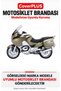 BMW R 1100 RT Rear Pannier-Compatible (Gray with Red Stripes) Waterproof Motorcycle Cover, with Elastic Straps and Carrying Bag - 2