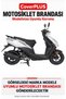 Compatible with Mondial 50 Eagle Rear Bag (Gray with Red Stripes) Waterproof Motorcycle Tent Cover, with Elastic Bands and Carrying Bag - 2