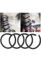 4PCS Universal Coil Spring Silencer Insulator Rubber Sleeve Front Rear Lower Suspension Noise Reduce - 3