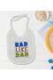 BK Kids "Rad Like Dad" Design Baby Bodysuit and Bib Gift Set - Model 1, 3–6 Months - 4