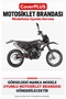 Asya RX 250 Supermoto Rear Bag Compatible (Gray with Red Stripes) Waterproof Motorcycle Cover, with Elastic Straps and Carrying Bag - 2