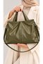Women's Oversized Casual Clutch Bag and Shoulder Bag - 5