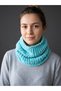 Hand knitted knitwear chenille neck warmer scarf