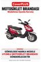 Kanuni Popcorn 90 Compatible Cover (Gray with Red Trim) Waterproof Motorcycle Cover, with Elastic Bands and Carrying Bag - 2