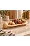 Bamboo Oval Presentation Tray 33cm Natural Wooden Serving Board |   Decorative Use for Kitchen, Living Room and Bathroom