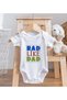 BK Kids "Rad Like Dad" Design Baby Bodysuit and Bib Gift Set - Model 1, 3–6 Months - 5
