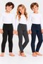 Girls' and Boys' Winter Thermal Underwear with Soft Inner Lining – Unisex Elastic-Waist Thermal Leggings