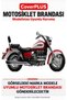 Honda Valkyrie F6C Rear Pannier Compatible (Gray with Red Stripes) Waterproof Motorcycle Cover, with Elastic Bands and Carrying Bag - 2