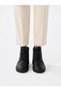 Women's Black Orthopedic Non-Slip Underlay Lace-Up Genuine Leather Boot - 6
