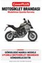 Ducati Multistrada 1200 Rear Pannier-Compatible (Gray with Red Stripes) Waterproof Motorcycle Tent Cover, with Elastic Bands and Carrying Bag - 2