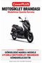 Yamaha XMAX 250 Iron Max COMPATIBLE Cover (Gray with Red Stripes) Waterproof Motorcycle Cover, with Elastic Bands, Includes Carrying Bag - 2