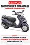Hero Duet LX 110 Rear Bag Compatible (Gray with Red Stripes) Waterproof Motorcycle Tent Cover, with Elastic Bands and Carrying Bag - 2