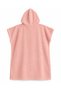 Powder Pink Hooded Towel Poncho, Unisex, Microfiber Velour, Soft-Textured, Beach, Ocean, Pool Poncho, 105 cm x 90 cm_Slightly Damaged - 2