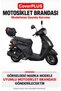 Compatible with Falcon Style 50 Rear Bag (Gray with Red Stripes) Waterproof Motorcycle Tent Cover, with Elastic Straps and Carrying Bag - 2