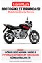 Honda CBX 250 Twister Rear Pannier Compatible (Gray with Red Stripes) Waterproof Motorcycle Cover, with Elastic Bands and Carrying Bag - 2