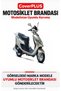 Suzuki AN 125 HK Rear Pannier-Compatible (Gray with Red Stripes) Waterproof Motorcycle Cover, with Elastic Straps and Carrying Bag - 2