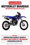 Yamaha WR 450 F COMPATIBLE Cover (Gray with Red Stripes) Waterproof Motorcycle Cover, with Elastic Bands, Includes Carrying Bag - 2