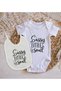 BK Kids "Sassy Little Soul" Designer Baby Bodysuit and Bib Gift Set - Model 1, 0–3 Months - 2