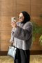 Premium Zipper-Front Plush Fur Jacket for Women: Short Cut, Wide Sleeves, Stylish Faux Fur Coat - 2