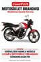 Falcon Crazy 125 Motorcycle Cover (BLACK WITH RED STRIPES) Motorcycle Cover, Motorcycle Tent, Motorcycle Cover, Case - 2