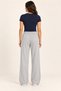 Women's Light Gray 100% Cotton Solid Color sweatpants - 3