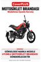 Benelli Leoncino 250 Compatible Cover (Gray with Red Stripes) Waterproof Motorcycle Cover, with Elastic Bands, Includes Carrying Bag - 2