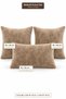 Wellsoft Plush Cushion Cover Set, 3-Piece (2 pieces 45x45, 1 piece 30x50 cm) - 4