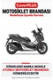 Honda NSS300 Forza COMPATIBLE Cover (Gray with Red Stripes) Waterproof Motorcycle Cover, with Elastic Bands, Includes Carrying Bag - 2