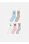 5-Pair Patterned Women's Ankle Socks (W6)