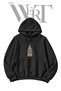Galata Tower Pre-Printed Black Hooded Sweatshirt (2-Ply)
