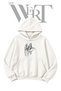 Dusen Melek Pre-Printed White Hooded Sweatshirt (2-Ply)