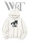 Eye Person Pre-Printed White Hooded Sweatshirt (2-Ply)