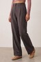 Women's Loose Fit Coffee-Colored Pants - 3
