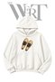 Snowshoe Pre-Printed White Hooded Sweatshirt (2-Ply)