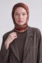 Royal scarf with a floral pattern, burgundy. - 2